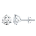 1 Carat Certified Moissanite Martini Stud Earrings
