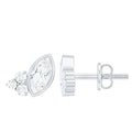 Marquise Shape Moissanite Stud Earrings with Screw Back