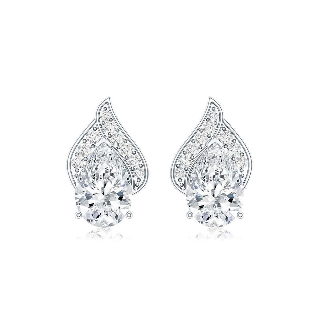 Classic 1.5 Carat Moissanite Stud Earrings with Screw Back