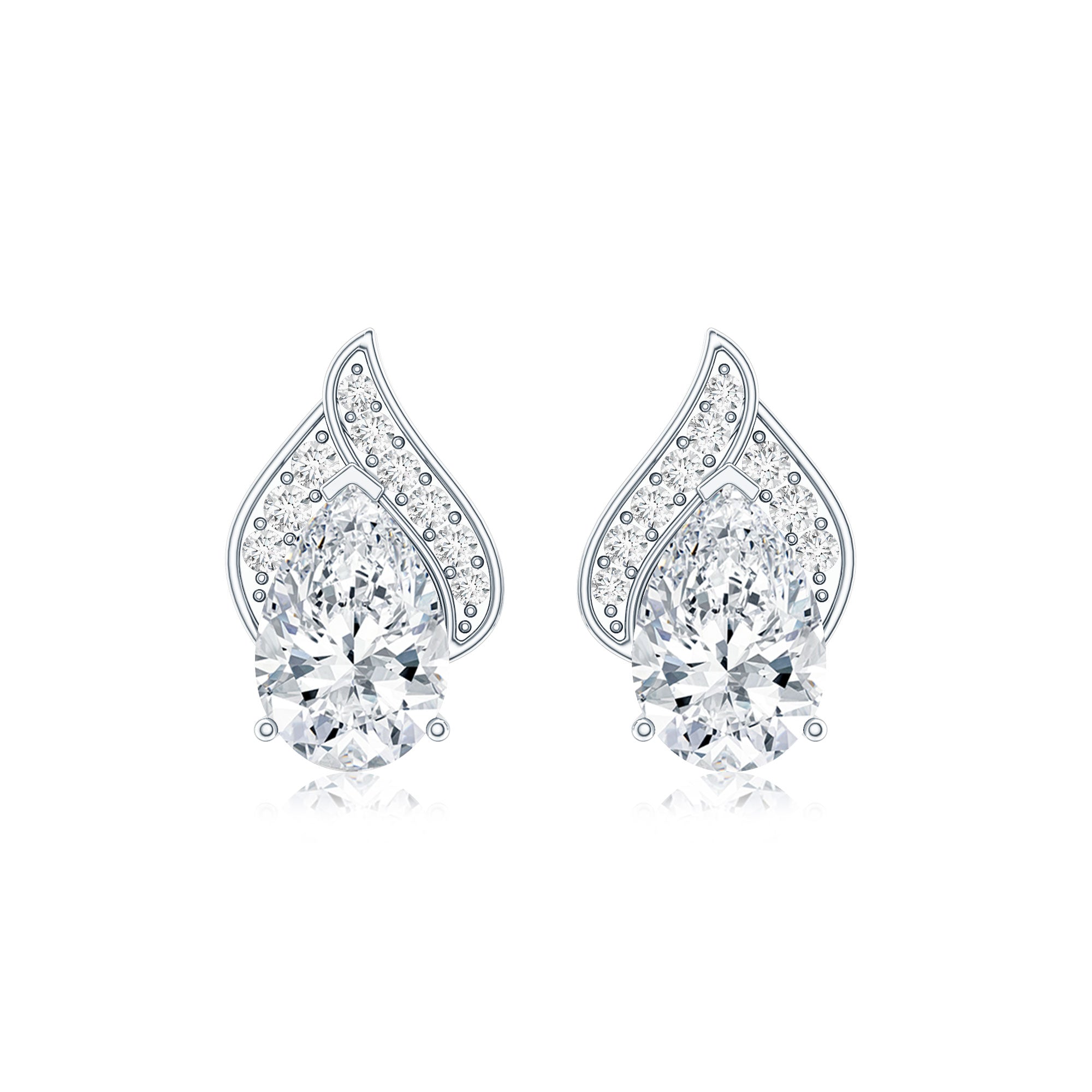 Classic 1.5 Carat Moissanite Stud Earrings with Screw Back