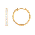 Classic Diamond Hoop Earrings with Certificate