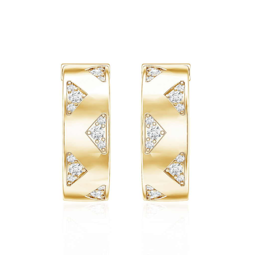 Certified Diamond Hoops For Women
