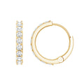 Certified Diamond Small Hoop Earrings