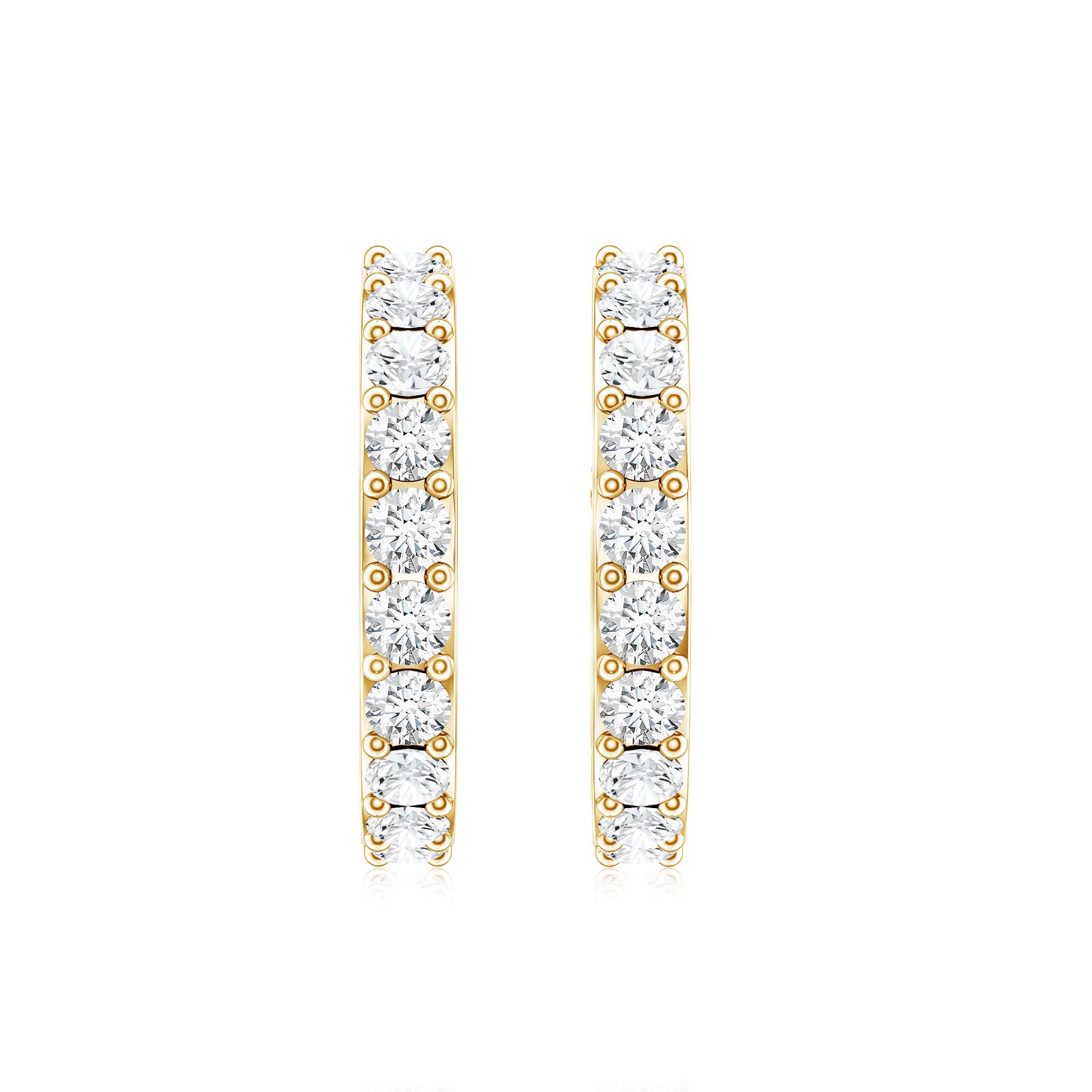 Certified Diamond Small Hoop Earrings