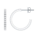 Certified Moissanite Hoop Earrings