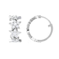 Certified Moissanite Star Hoop Earrings