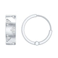 Certified Moissanite Hinged Hoop Earrings for Women