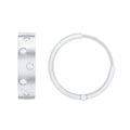 Certified Moissanite Hinged Hoop Earrings