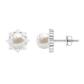 Freshwater Cultured Pearl Earrings with Diamond