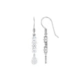 Round and Oval Cut Moissanite Dangle Earrings