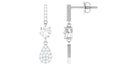 Round Cut Moissanite Classic Dangle Drop Earrings