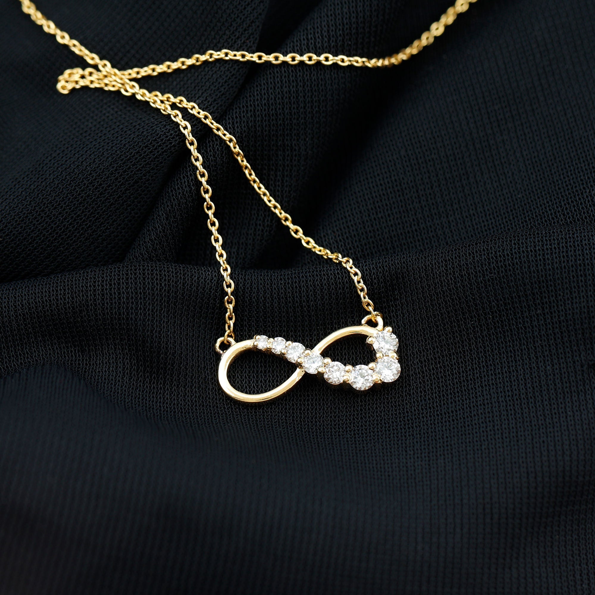 Diamond Infinity Pendant Necklace For Women