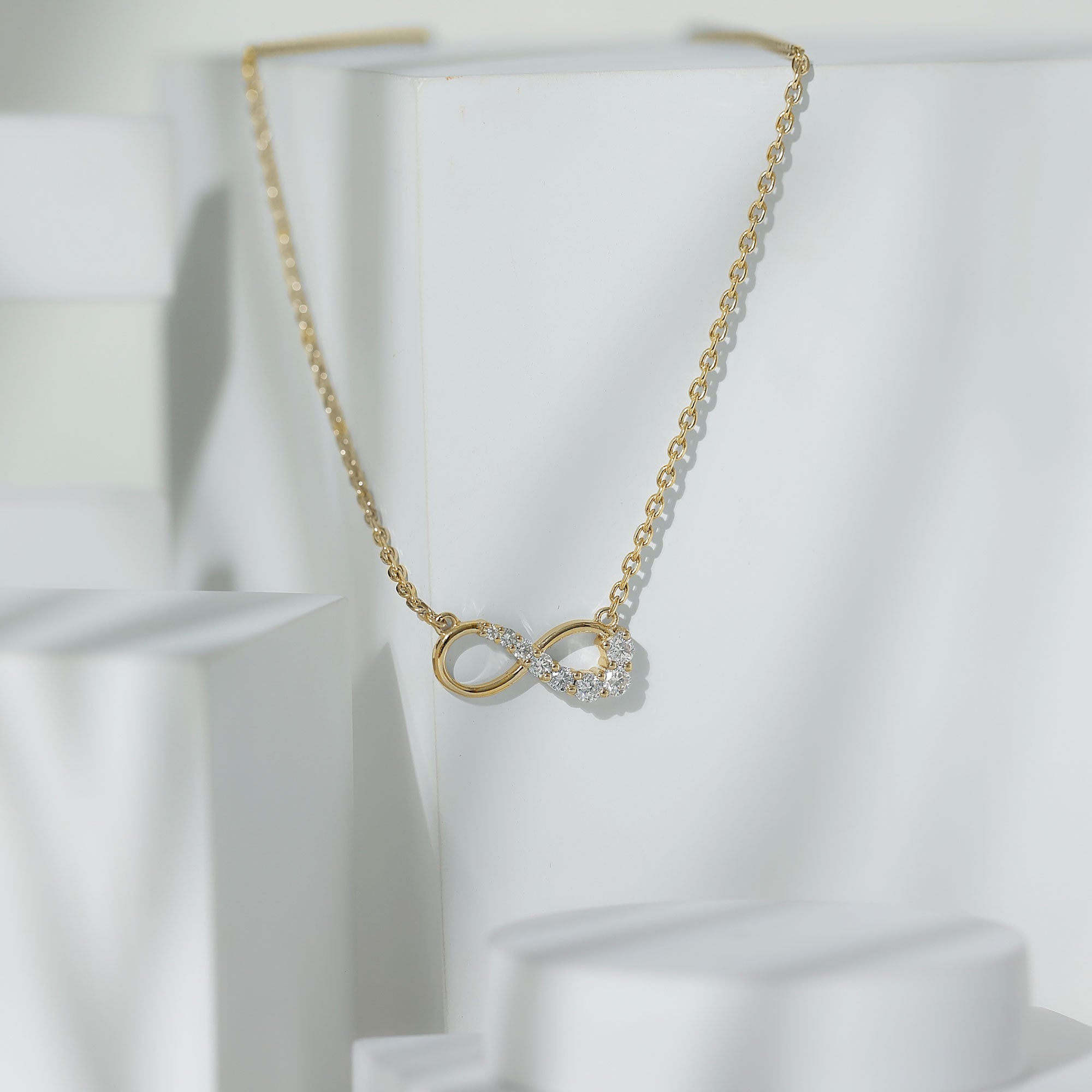 Diamond Infinity Pendant Necklace For Women