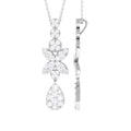 Certified Moissanite Dangle Pendant