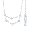 Certified Moissanite Capricorn Constellation Necklace