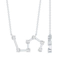 Moissanite Constellation Leo Zodiac Sign Necklace