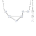 Certified Moissanite Constellation Libra Zodiac Sign Necklace