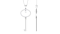 Certified Moissanite Key Pendant for Women