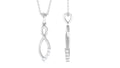 Certified Round Moissanite Infinity Pendant for Women