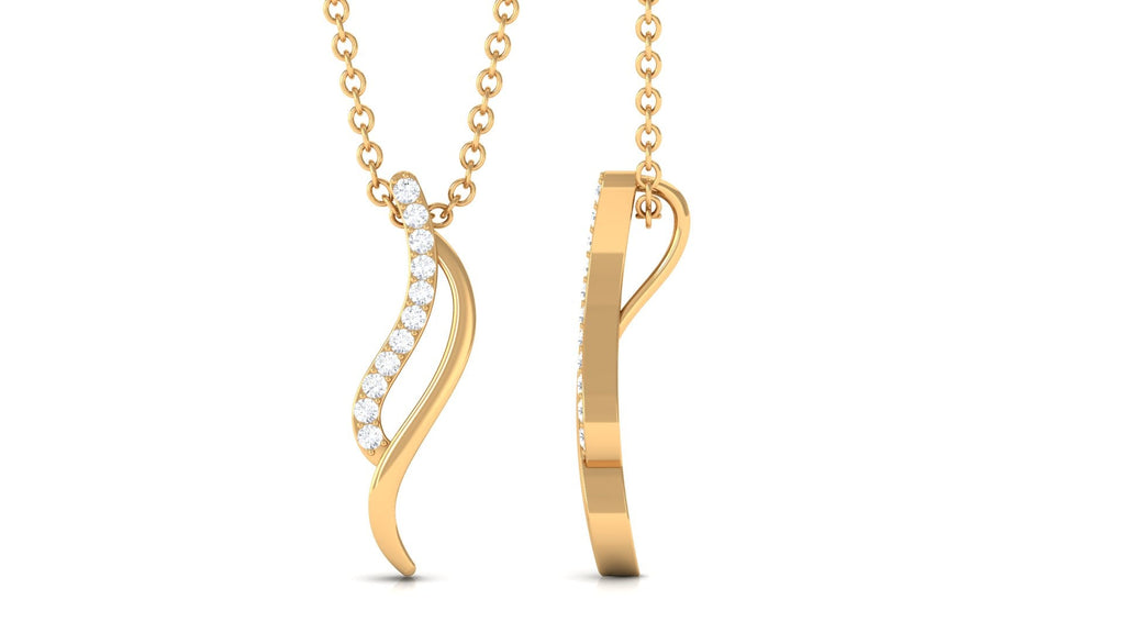 Minimal Moissanite Promise Necklace for Women