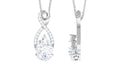 Certified 2.2 Carat Moissanite Infinity Pendant Necklace for Women