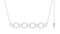 Certified Moissanite Bar Necklace for Women