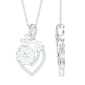 Certified Moissanite Designer Infinity Necklace With Chain