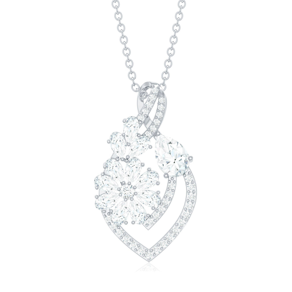 Certified Moissanite Designer Infinity Necklace With Chain