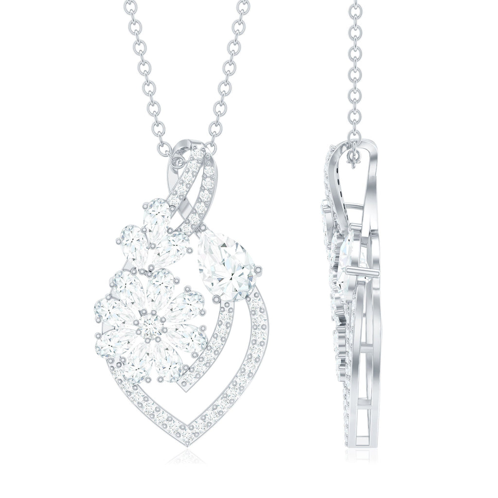 Certified Moissanite Designer Infinity Necklace With Chain