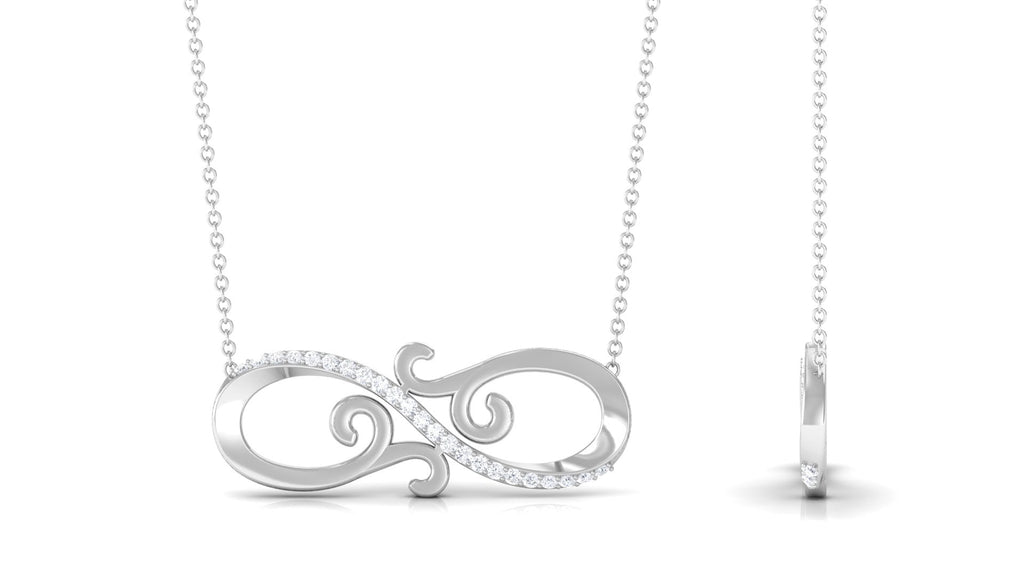 Certified Diamond Infinity Necklace in Prong Setting