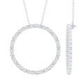 Certified Moissanite Eternity Necklace with Chain