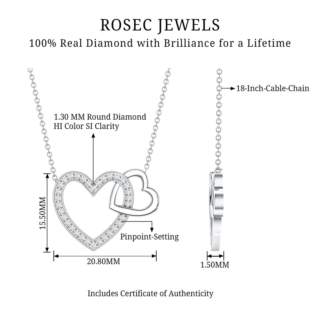 Diamond 2 Heart Promise Necklace