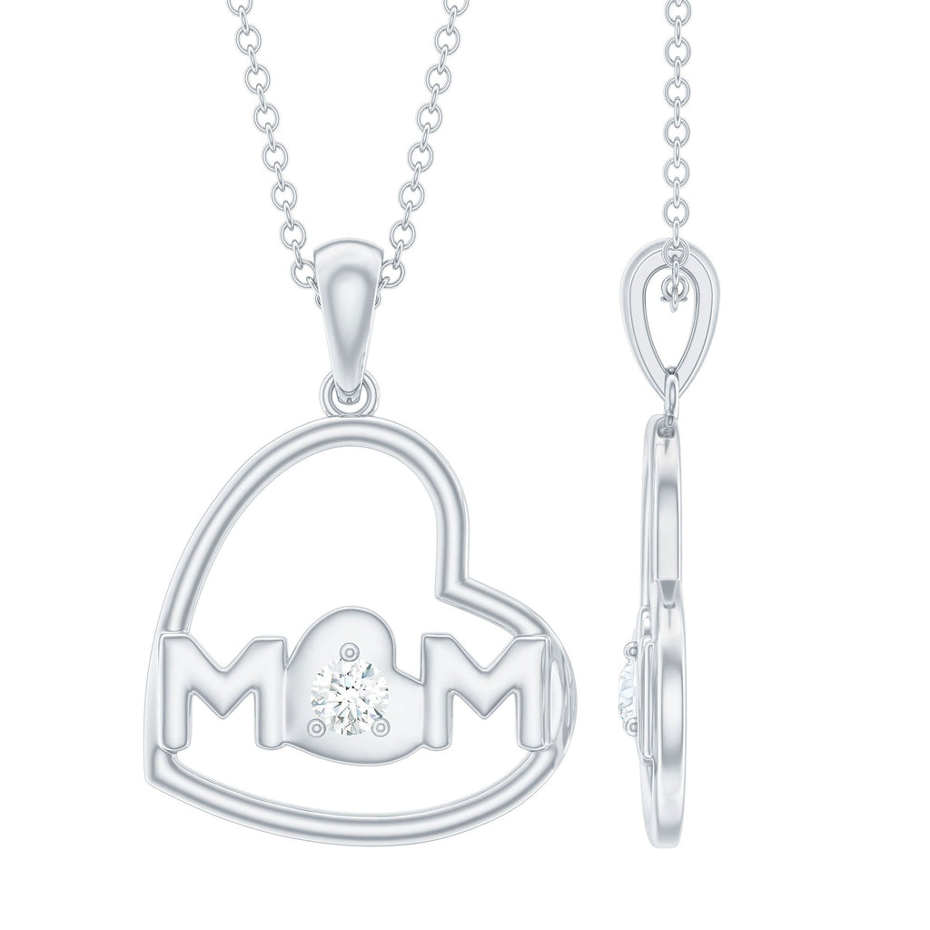 MOM Necklace with Natural Diamond
