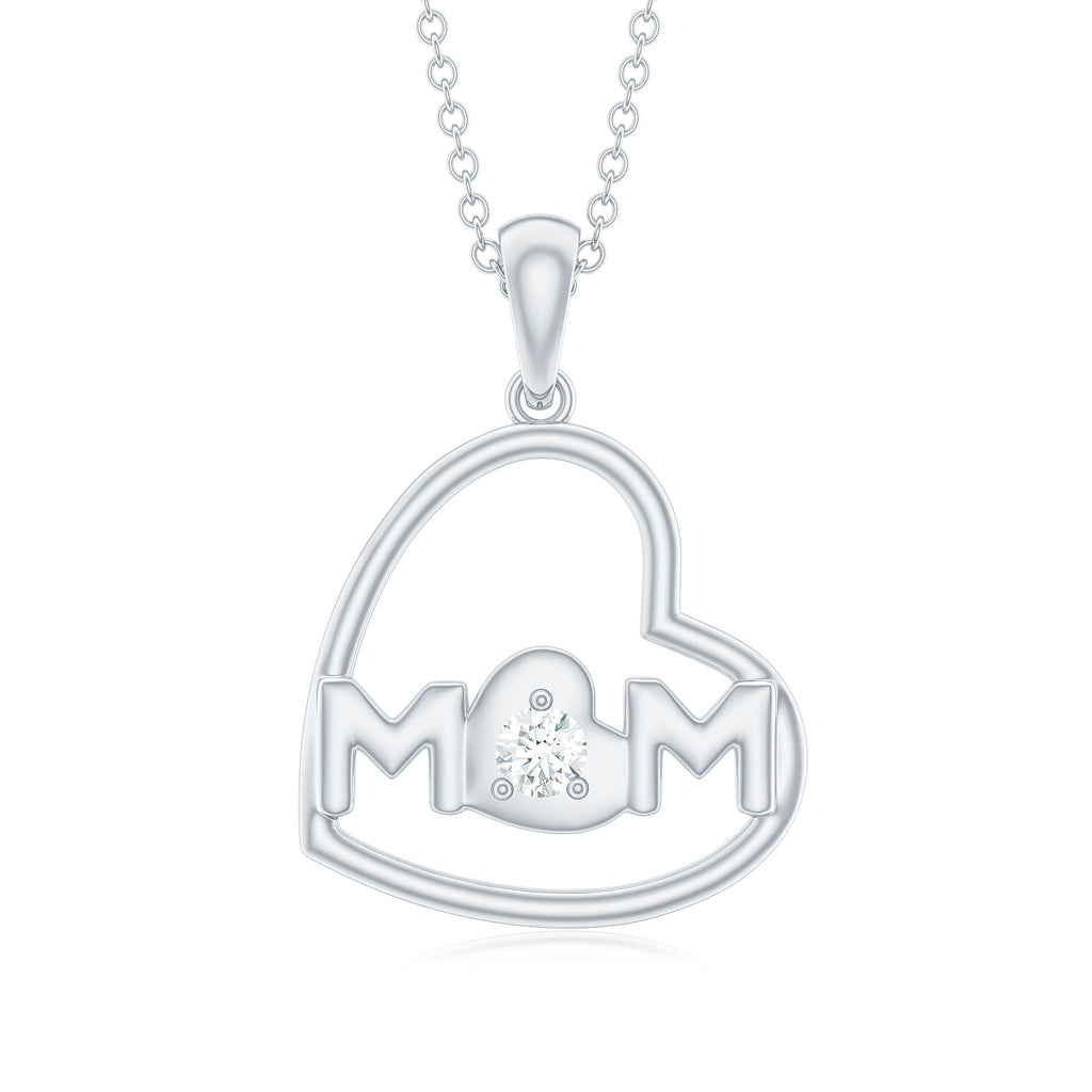 MOM Necklace with Natural Diamond