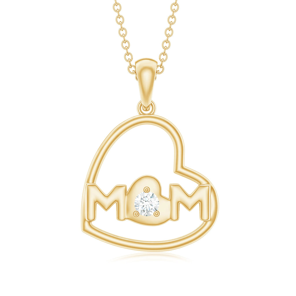 MOM Necklace with Natural Diamond