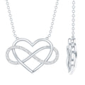 Certified Moissanite Infinity Heart Necklace
