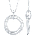 Womens Moissanite Eternity Necklace With Chain