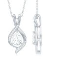 1.3 CT Certified Moissanite Teardrop Necklace for Women