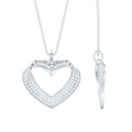 Certified Moissanite Heart Bridal Necklace With Chain