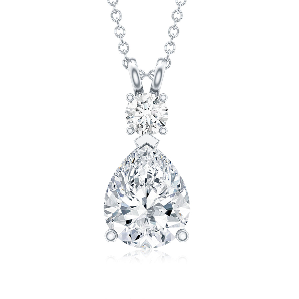 Certified Moissanite Wedding Necklace for Bride