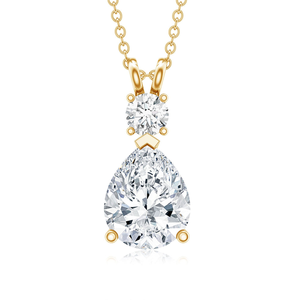 Certified Moissanite Wedding Necklace for Bride