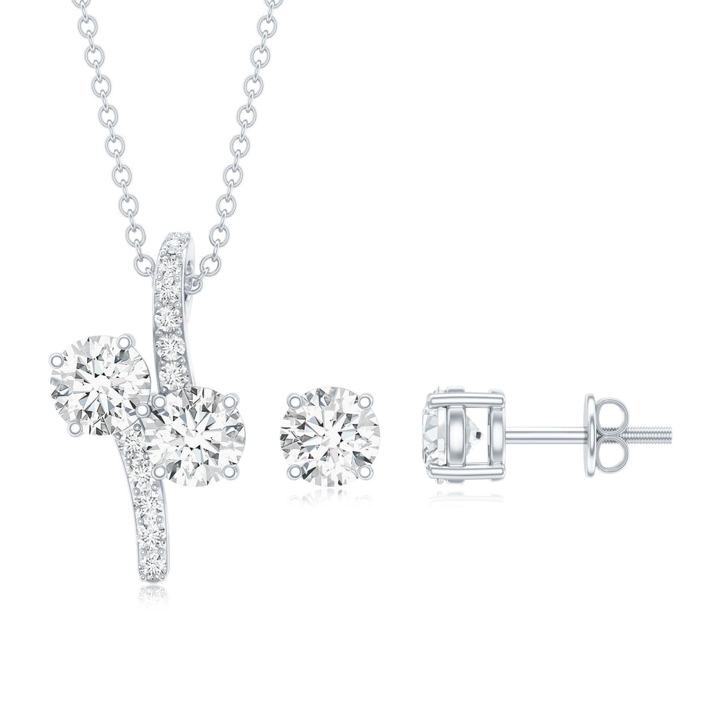 Certified Moissanite Minimal Jewelry Set