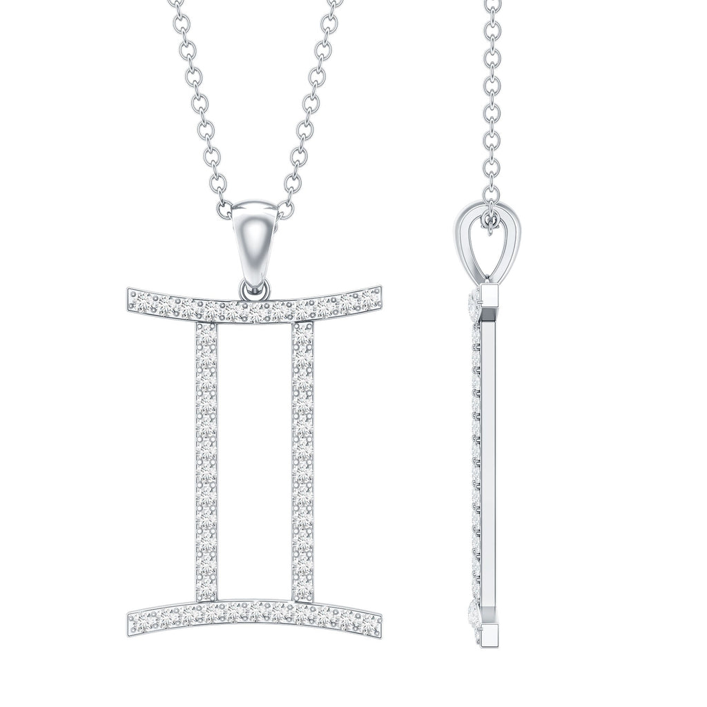 Gemini Necklace with Certified Lab Grown Diamond
