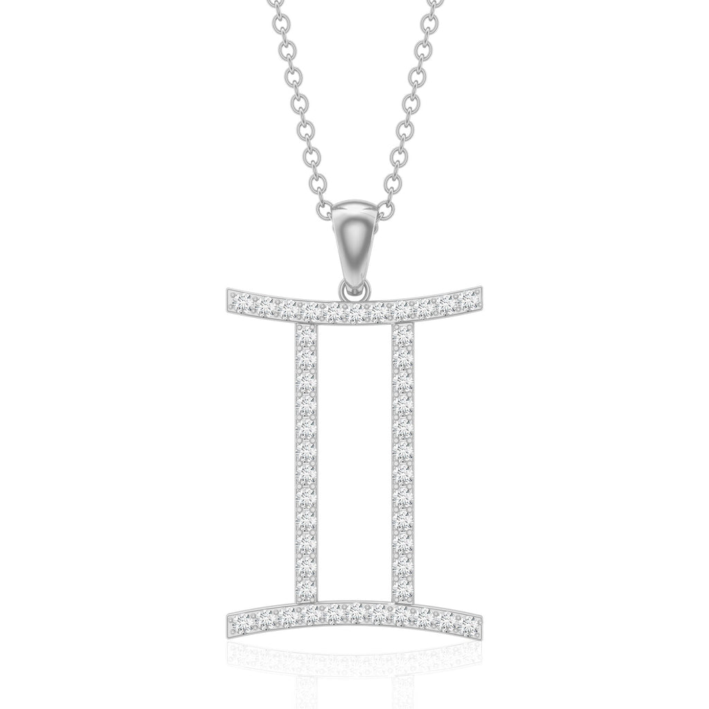 Gemini Necklace with Certified Lab Grown Diamond