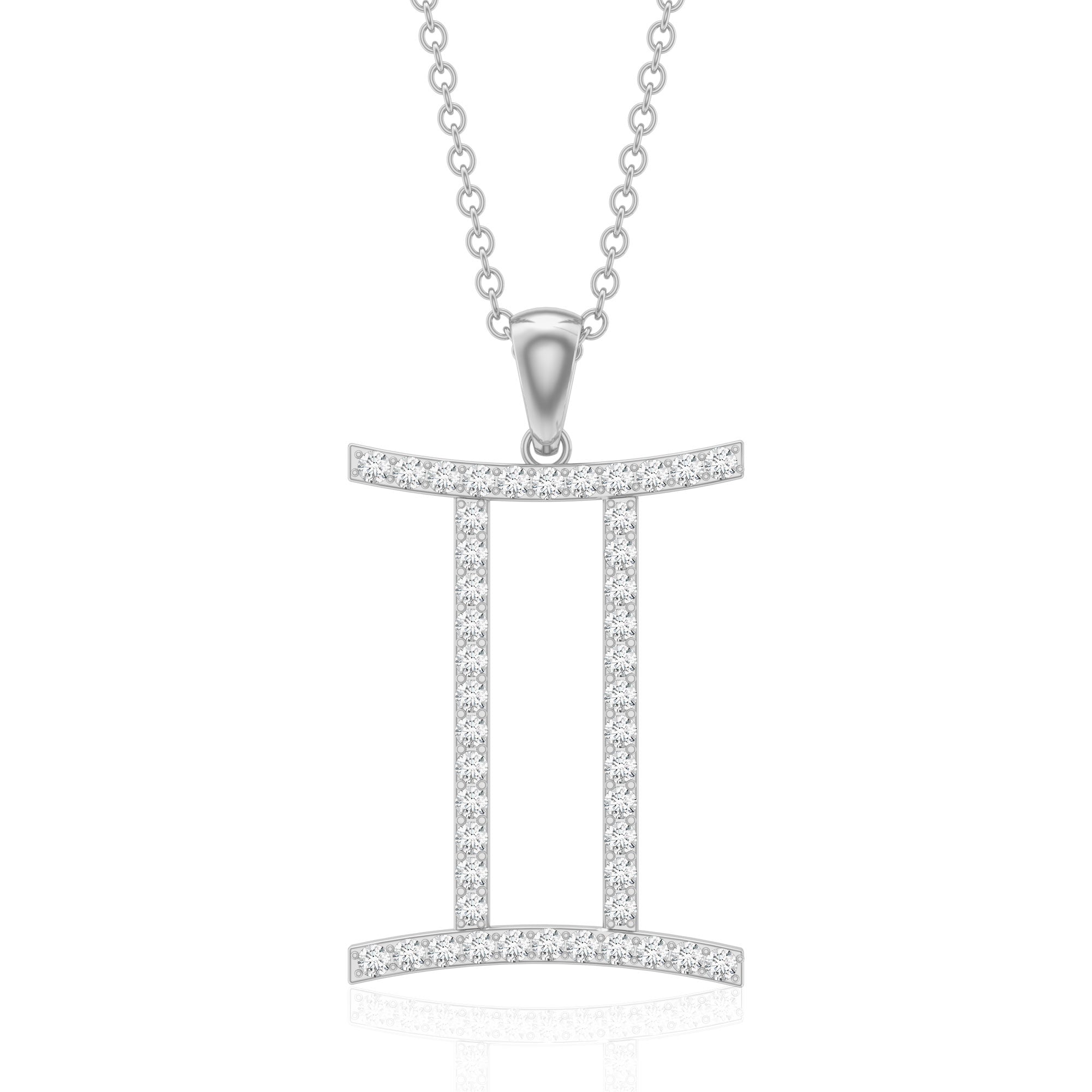 Gemini Necklace with Certified Lab Grown Diamond