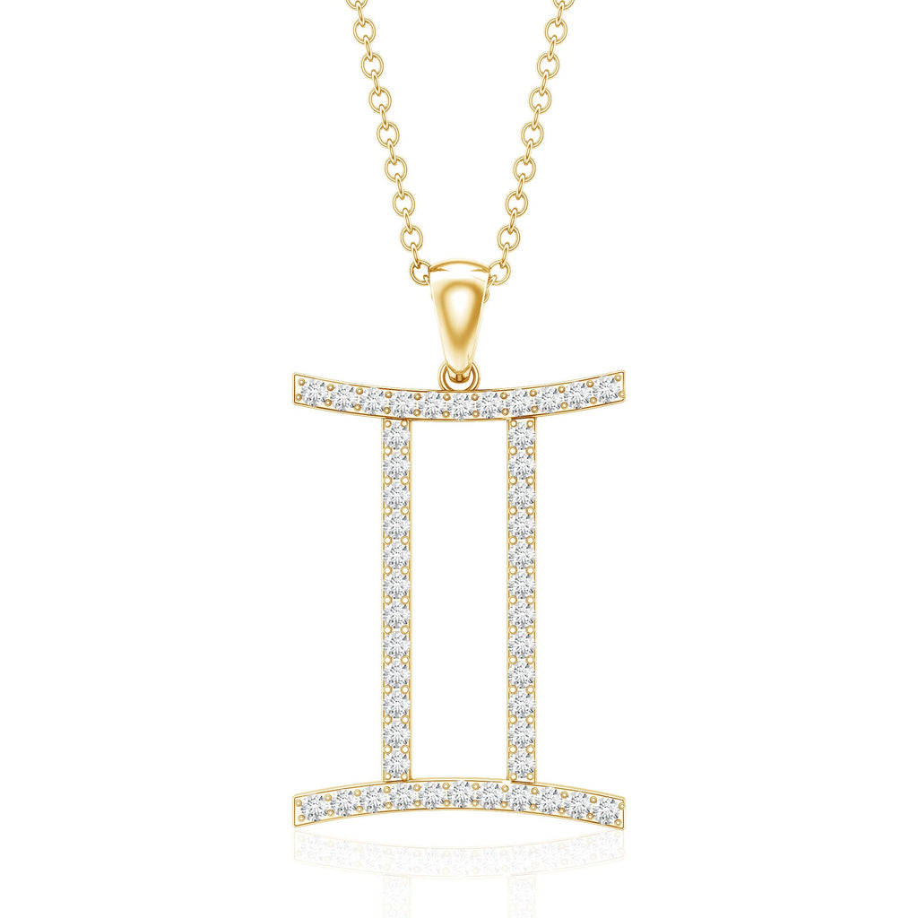 Gemini Necklace with Certified Lab Grown Diamond