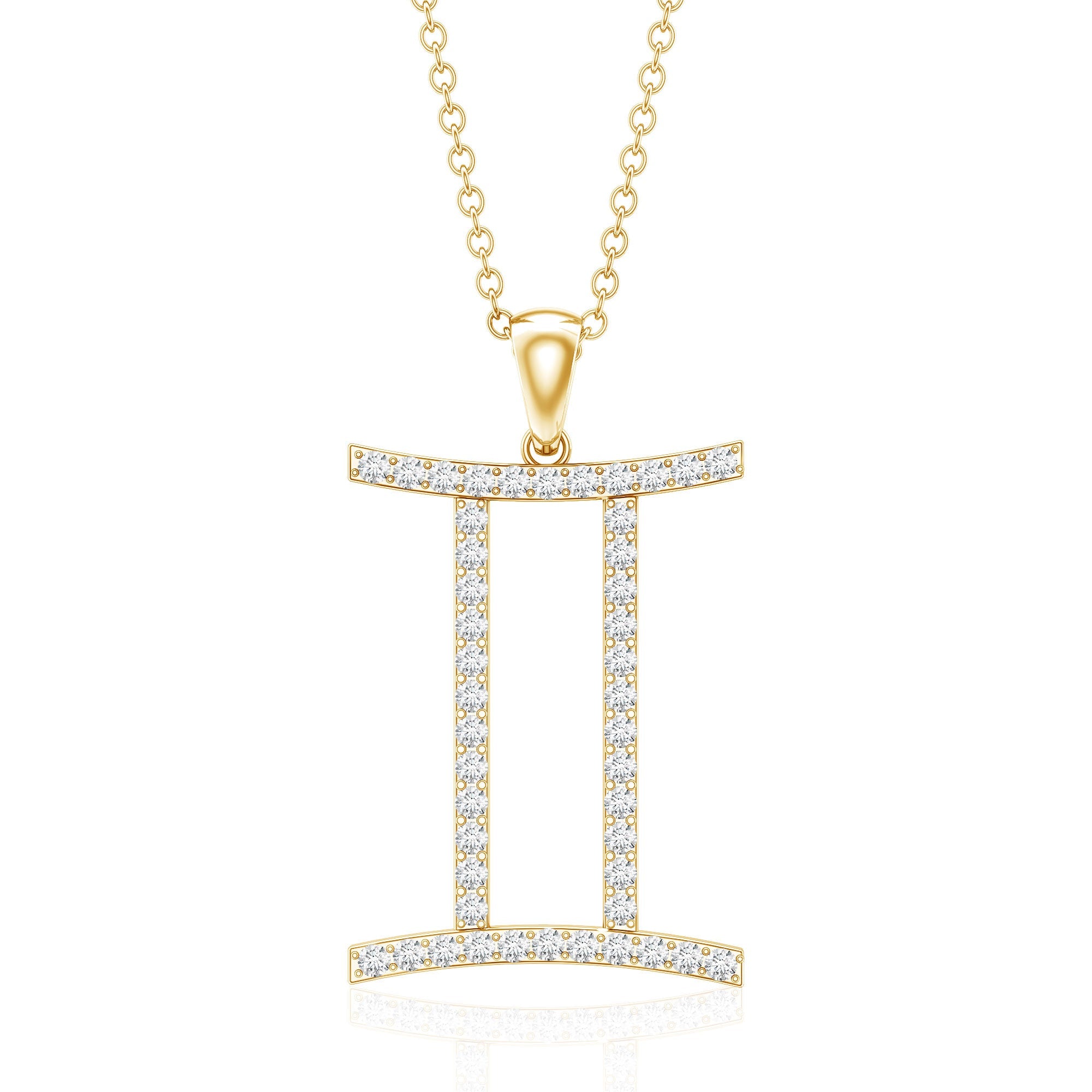 Gemini Necklace with Certified Lab Grown Diamond