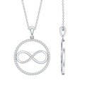 Diamonds Infinity Eternity Pendant Necklace