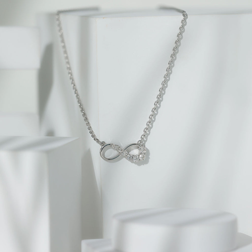 Diamond Infinity Pendant Necklace For Women