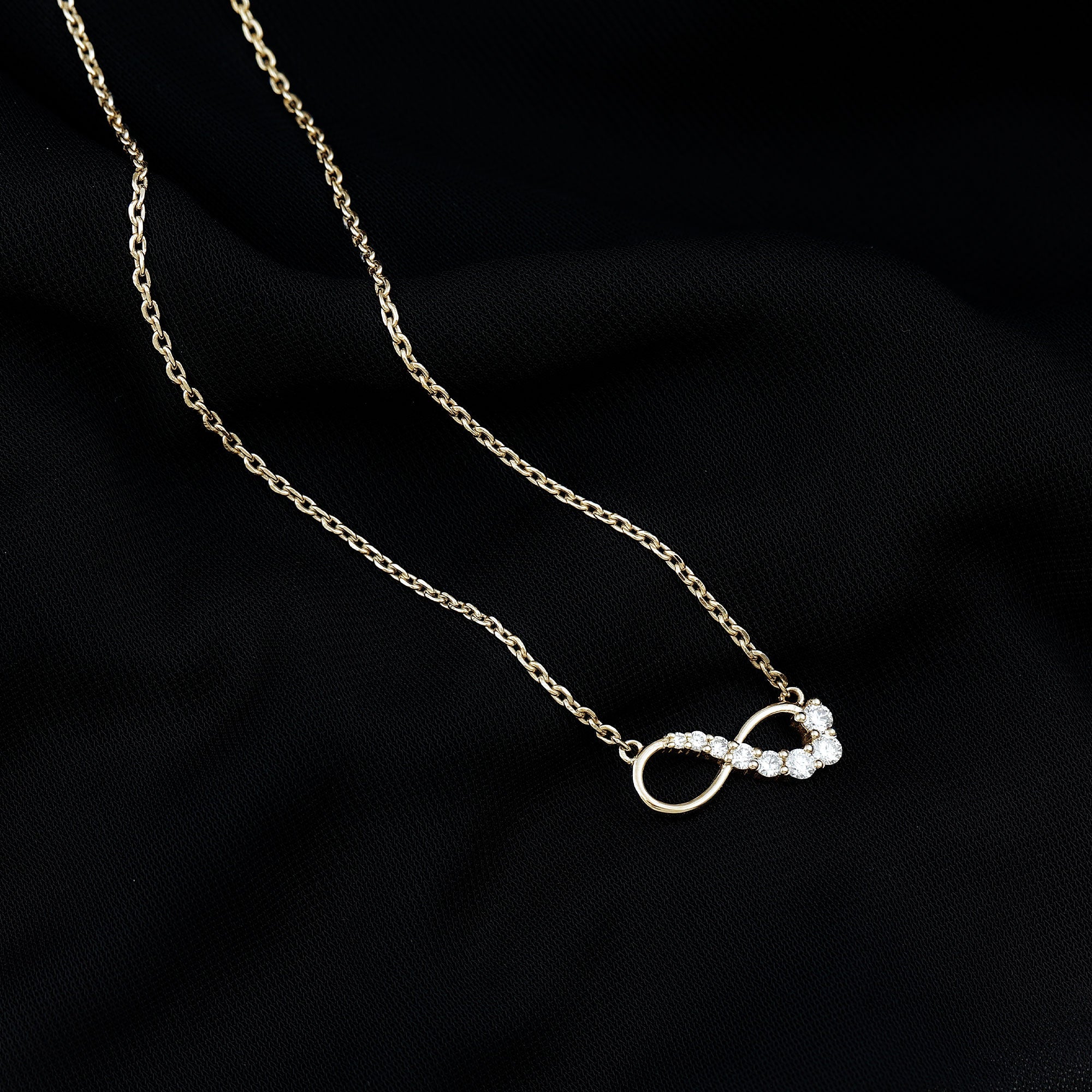 Diamond Infinity Pendant Necklace For Women